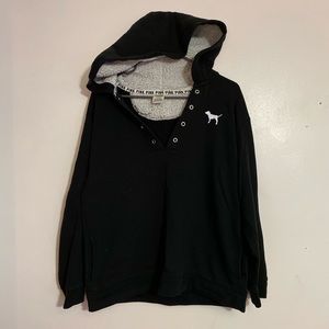 Pink hoodie, Sherpa lined hood